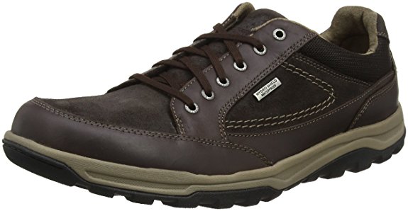 Rockport Men’s Trail Technique Waterproof Oxford Brown Derbys