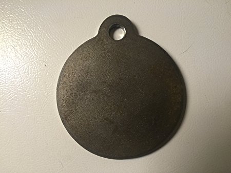 6" AR500 Steel Gong Shooting Target 3/8" With one hole. From Bullseye Metals