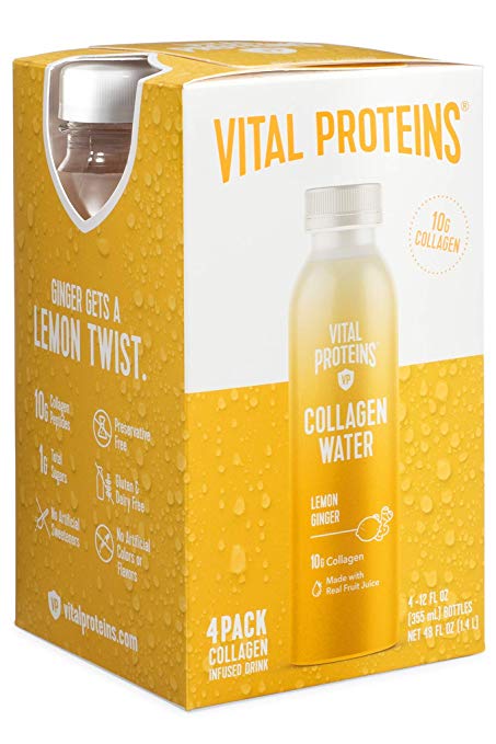 Vital Proteins Collagen Water (Lemon Ginger, 4 pack)