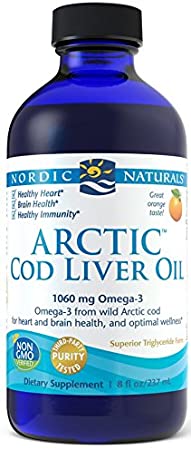 Nordic Naturals Arctic Cod Liver Oil, Lemon Flavour , 237ml