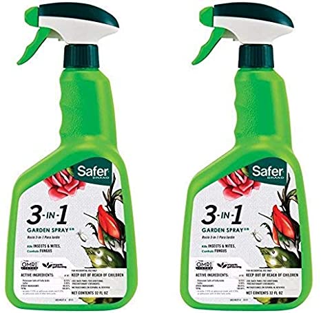 Safer Brand 5452 3-in-1 32-Ounce Ready-to-Use Garden Spray (2 Pack)