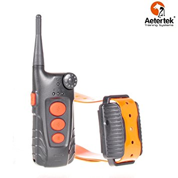 Upgrade !!!Aetertek At-918c Recharge Waterproof Remote 550m/600 Yard Training Collar Auto Anit Bark Function 9 Level Shock Vibrate Beep Tone Trainer for 1dog