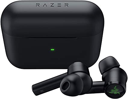 Razer Hammerhead True Wireless Pro Bluetooth Gaming Earbuds: THX Certified - Advanced Hybrid Active Noise Cancellation - 60ms Low-Latency - Touch Enabled - &lt;20 Hr Battery Life - Classic Black