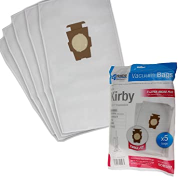 4YourHome Premium Kirby Style F HEPA Filtration Vacuum Bags Models-5/Package, Sentria, Generation G3 G4 G5 G6 G10 for Units Built on 2009 and Later 204808/204811