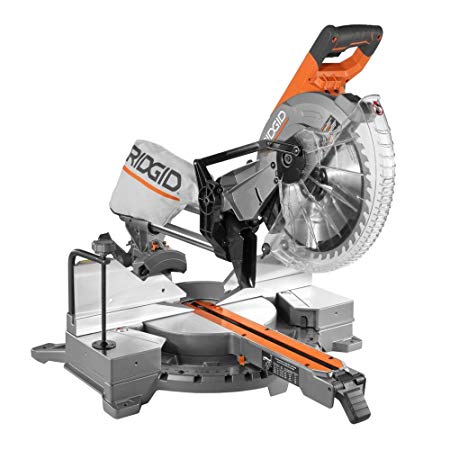 RIDGID 15 Amp 12 in. Corded Dual Bevel Sliding Miter Saw with 70Â° Miter Capacity
