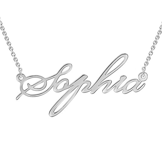 SOUFEEL Custom Name Necklace With Crown 925 Sterling Silver Necklace Personalized With Any Name Valentine's Day Gift