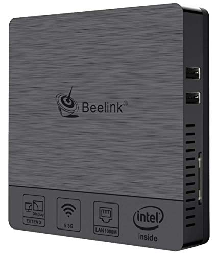 Beelink BT3-Pro 2nd Version Fanless Mini PC, Intel Atom X5-Z8350 Processor, 4GB Memory 64GB Storage, 2.4G/5.8G Dual WiFi, 1000Mbps LAN, BT 4.0, HDMI/VGA Dual Screen Display, 4K UHD Portable Computer