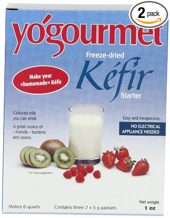 Yogourmet Freeze Dried Kefir Starter, 1 oz. box  (Pack of 2)