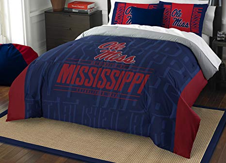 NCAA Modern Take Full/Queen Comforter and 2 Sham Set