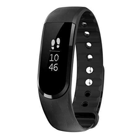 Letscom Fitness Tracker Wristbands, Bluetooth 4.0 IP67 Waterproof OLED Touch Screen Smart Band Pedometer with Sleep Monitor, Activity Tracker Watch for iPhone Android Smartphone