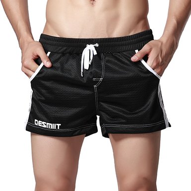 DESMIIT Men's Mesh Pocket Short