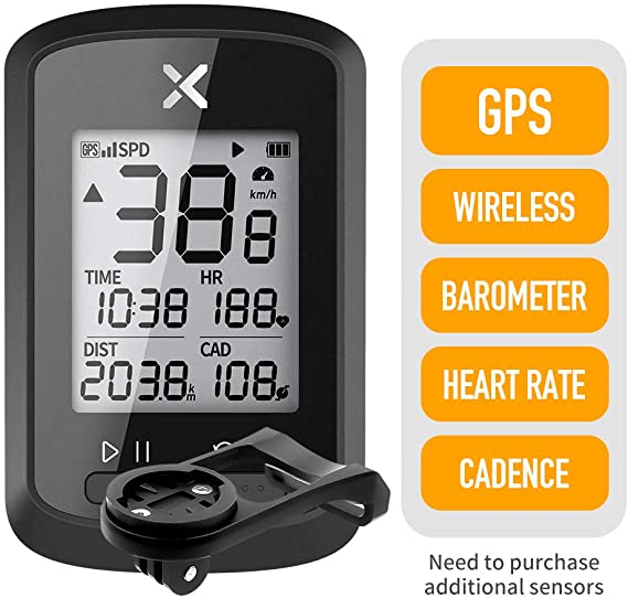 XOSS G  GPS Cycling Computer Wireless Cadence Heart Rate Bike Speedometer Odometer Cycling Tracker Waterproof Road Bike MTB Bicycle Bluetooth ANT