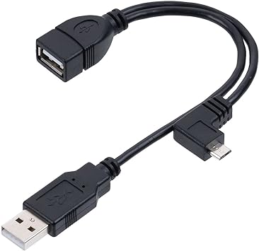 サンワダイレクト OTGケーブル microUSB USBホスト変換アダプタケーブル 400-MA134-KB