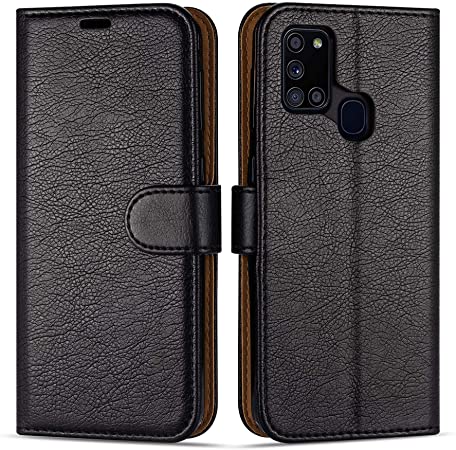 Case Collection Premium Leather Folio Cover for Samsung Galaxy A21s Case (6.5") Magnetic Closure Full Protection Book Design Wallet Flip with [Card Slots] and [Kickstand] for Galaxy A21s Phone Case