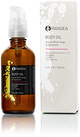 Pangea Organics Body Oil - Italian White Sage,& Geranium