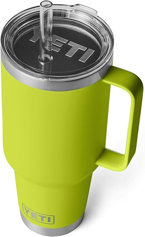 YETI Rambler 42 oz Straw Mug, Vacuum Insulated, Stainless Steel, Chartreuse