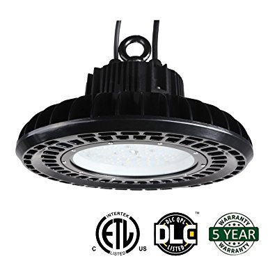 Hykolity High Bay UFO LED Light 150W [600W Equivalent] 17100lm 5000K IP65 Waterproof Industrial Grade Warehouse Hanging Light Workshop Lamp DLC Certified