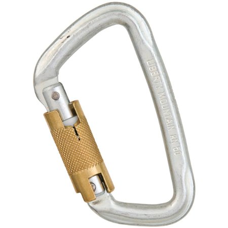 Liberty Mountain Hard Steel Modified D 3 Stage Auto Lock Carabiner