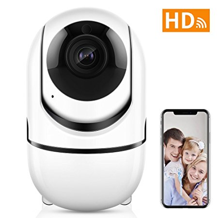 Wireless Security WiFi Camera,ANBAHOME IP Camera for Home Security Surveillance Baby/Pet Monitor with PTZ Two Way Audio Motion Detection Night Vision.