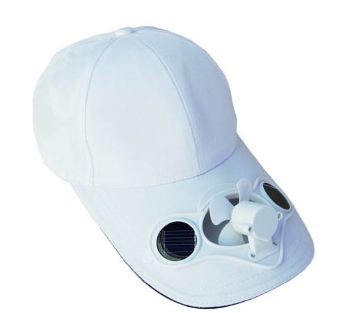 Solaration® 7001 White Fan Baseball Golf Hat