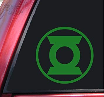 Green Lantern Symbol #2 Vinyl Decal Sticker (8 Inch, Green)