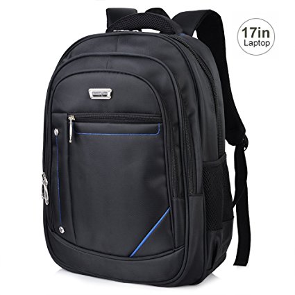 Vbiger Laptop Backpack For 17 Inch Laptops Large Capacity Business Water Resistant Computer Backpack For Men