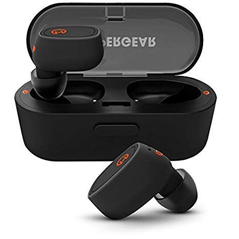 HyperGear Sport True Wireless Cable Free In-Ear Earbuds.Sweatproof Noise Cancelling Mic & Charging Case.Stream Music & Calls from Any Bluetooth Device