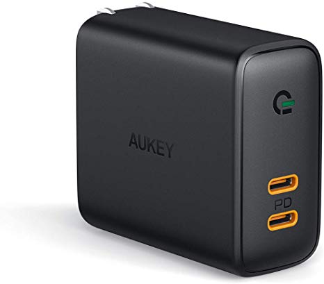 AUKEY USB C Charger 36W, USB C Wall Charger with Power Delivery & Dynamic Detect, 30W Dual Port Power Delivery Charger for iPhone 11 Pro / 11 Pro Max / 11, Google Pixel 3 / 3XL, MacBook, Airpods Pro, and More