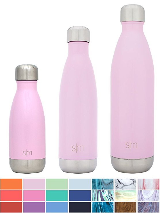 Simple Modern Wave Water Bottle - Vacuum Insulated Double-Walled 18/8 Stainless Steel Hydro Camelbak Swell Flask - 4 Sizes in 26 Colours