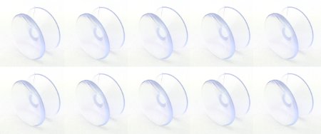 Double Sided Suction Cups, 20 mm, Set of 10, Clear