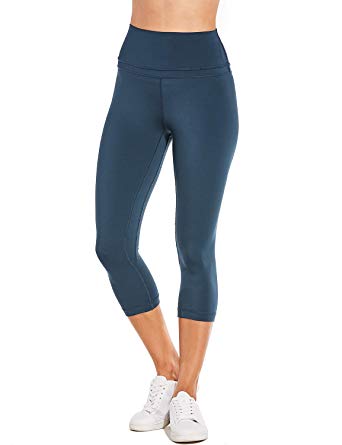 CRZ YOGA Women's Naked Feeling High-Rise Crop Tight Yoga Capri Pants Workout Leggings 6''/19"