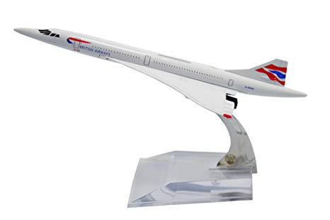 TANG DYNASTY(TM) 1:400 16cm Concorde British Airways Metal Airplane Model Plane Toy Plane Model