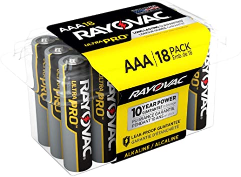 Rayovac ALAAA-18 UltraPRO Alkaline AAA Batteries, 18 Count