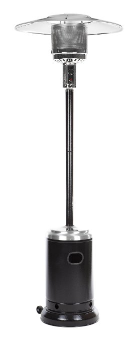 Fire Sense Commercial Patio Heater, Stainless Steel and Black Powder Coating
