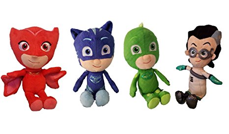 PJ Masks - Catboy, Gekko, Owlette and Romeo - Authentically Licensed 8.5" Mini Plush - Set of 4