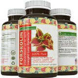 100 Pure Forskolin Extract 60 Capsules - High Quality Weight Loss Supplement for Women and Men - Most Potent Coleus Forskohlii on the Market - Standardized At 20 - Guaranteed By California Products