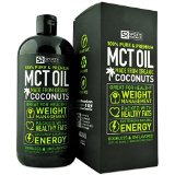 Premium MCT Oil made from ONLY Organic Coconuts 32oz BPA-free bottle Packed with Healthy Fats for Sustained Energy  Odorless Tasteless and Easy to Mix GMO and Gluten Free VeganVegetarian Safe