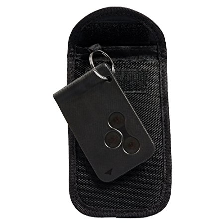 ECENCE RFID radiation protection bag for keyless keys car key signal blocker Theft protection Black color 11010401