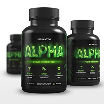 Neovicta Alpha Testosterone Booster for Men - Male Enhancing Pills - Enlargement Supplement - Increase Size, Stamina, Vitality & Strength – Test Boost for Endurance & Energy