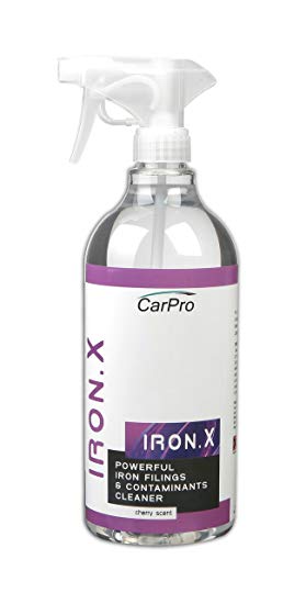 CarPro Iron X Iron Remover 1 Liter with Sprayer, Cherry Scent