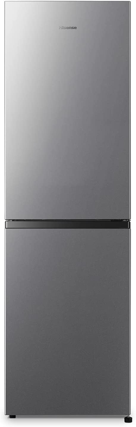 Hisense RB327N4AD2 Kühl-Gefrierkombination/ NoFrostPlus/ Multiflow 360°/ HolidayMode/ FreshZone/ 182,4 cm/ Kühlteil 171 l/ Gefrierteil 85 l/ 41 dB/ 287 kWh/ Jahr/ Edelstahl-Look