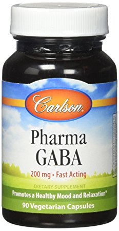 Carlson Labs Pharma Gaba Capsules, 90 Count