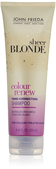 John Frieda Sheer Blonde Colour Renew Tone-Correcting Shampoo, 8.45 Ounces (Pack of 2)