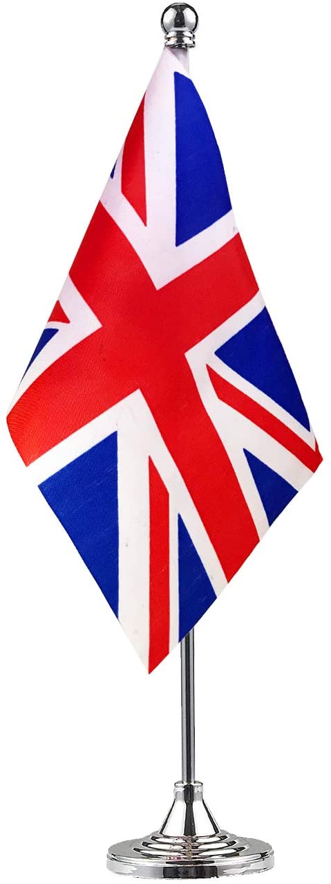 GentleGirl United Kingdom UK Flag British Flag Table Flag,Desk Flag,Office Flag,International World Country Flags Banners,Festival Events Celebration,Office Decoration,Desk,Home Decoration