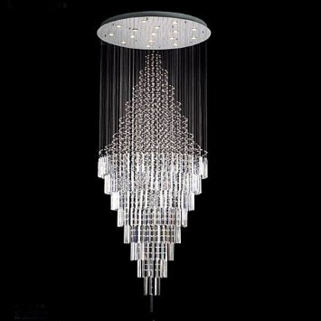 NEW  Modern Contemporary Chandelier Rain Drop Chandeliers H 100 W 41 Over 8ft Tall