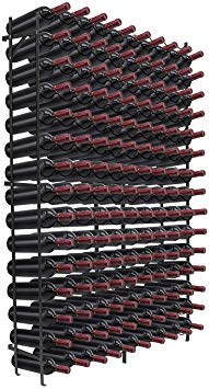 Sorbus Display Rack Large Capacity Wobble-Free Shelves Storage Stand for Bar, Basement, Wine Cellar, Kitchen, Dining Room, etc (Black-150 Bottle), Height 60"-150