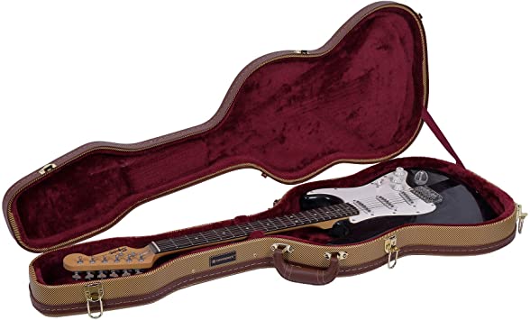 Crossrock For Telecaster and Stratocaster Style in Vintage Tweed Electric Guitar Case (CRW600STTW)