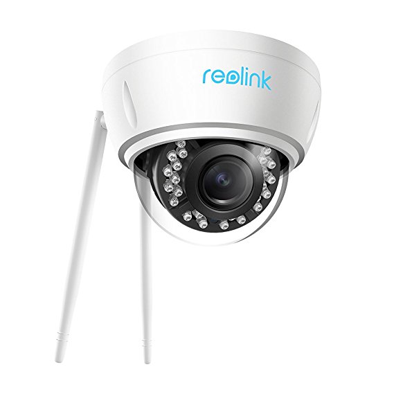 Reolink 5MP Super HD Wifi Security Camera 4x Optical Zoom 2.4GHz/5GHz IP66 Weatherproof Vandalproof Outdoor Indoor Zoomable IP Cam w Built in Micro SD Card Slot RLC-422W