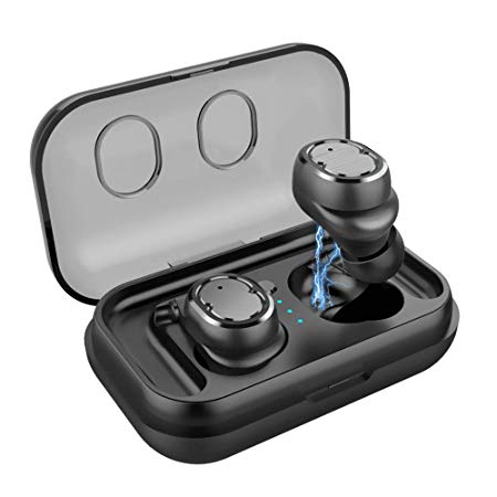 Wireless earbuds, Bluetooth 5.0 In-Ear Sports Earphones, Auto Pairing Noise Cancelling Headsets, 4D Surround Strong Bass Bluetooth Earbuds Touch Button