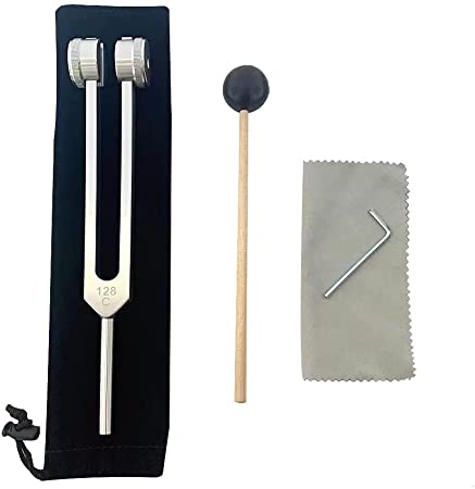 Otto 128 hz Tuning Fork Medical Weighted Biosonics Tuning Forks for Healing 128 hertz Sonic Slider Diapason Medical Tuning Fork C128 F Sharp Tuning Fork 128HZ